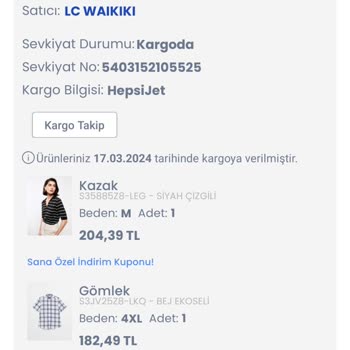 hepsiJET Siparişimi Kargoya 5 Gün Önce Verdiler Kargoda Bir Hareketlilik Yok