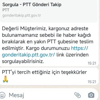 PTT Kargo Adrese Gelmiyor Adreste Kimse Yok Diyorlar