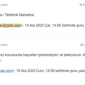Getir - Satıcı Başvurusu Konusunda İletişim Sorunu