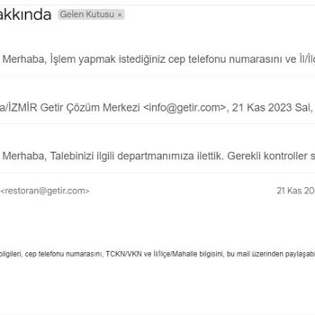 Getir - Satıcı Başvurusu Konusunda İletişim Sorunu