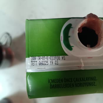 İçim Meyve Suyundan Değişik Bir Madde Çıktı