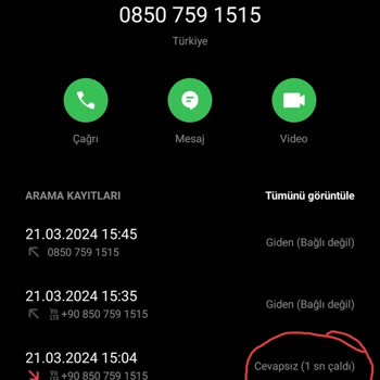 Trendyol Işık Şube Hiç Gelmeden Arayıp 1 Sn. Çaldırıp Yoktunuz Diyor