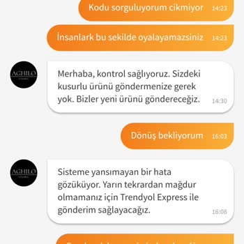 Trendyol Kusurlu Ürün Temini Oyalama