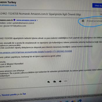 Amazon İademi Yapmak İstemiyor...