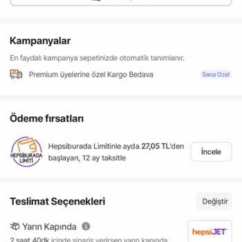 Hepsiburada Premium Kargoya Vermeme Sorunu