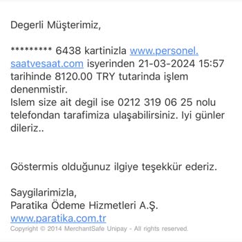 Paratika'da İzinsiz İşlem Şoku: 8120 TL Kayıp!