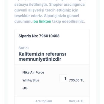 Shopier Siparişimi İptal Etmek İstiyorum