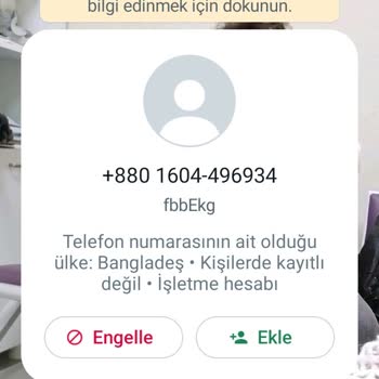 Usderc20.com Wapp, Bilinmeyen Şüpheli Numara.