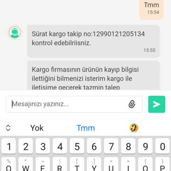 Sürat Kargo Tazmin İşlemin Sonuçlanması Hk.