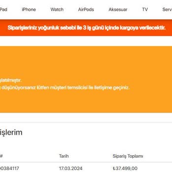 Gürgençler Online Sipariş İptalinde Karta İade Yapılmaması