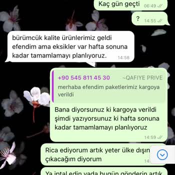 Qafiye Prive Şal Sipariş Ettim