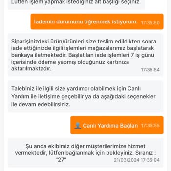 Migros Hemen İadenin Bir Türlü Yapılmaması