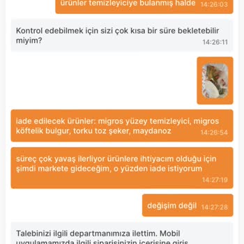 Migros Hemen İadenin Bir Türlü Yapılmaması
