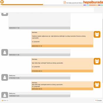 Hepsiburada Satıcı Destek Taleplerime Dönüş Yapmıyor!