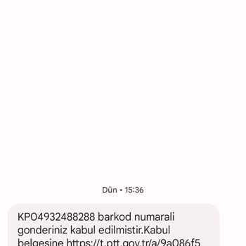 PTT Kargonun Sorumsuzluğu