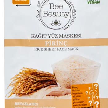 Bee Beauty Pirinç Özlü Kağıt Maske Yüzümü Yaktı