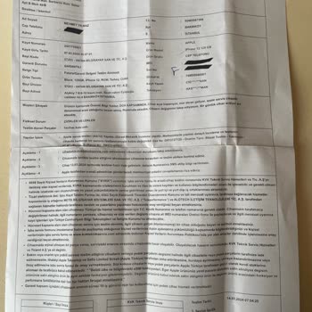 Apple İPhone Ürünü Geri Bozuk Gönderdi Ve Vatan Bilgisayar'ın Sorumsuzluğu