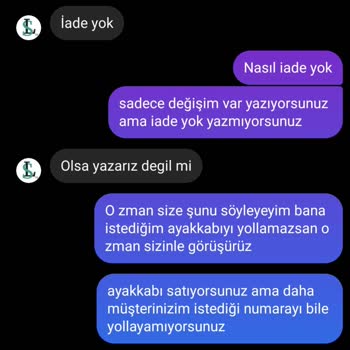 Lovesneakertr Ayakkabı Aldım Ve İade Yapmıyorlar
