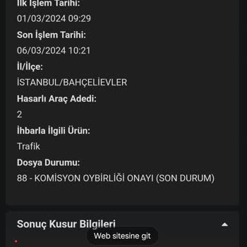 Türkiye Sigorta Güvence Bildiğim Kaskom Mağdur Etti