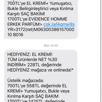 Yves Rocher SMS Mail İptal Edilmiyor
