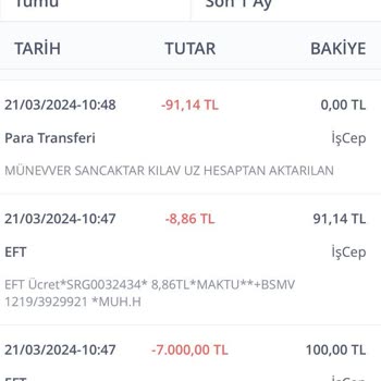 Garanti Bankası'na EFT Yaptım Ama Para Yok Çözüm De Yok