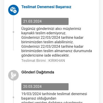 Hatay Kırıkhan MNG Kargo Şikayet
