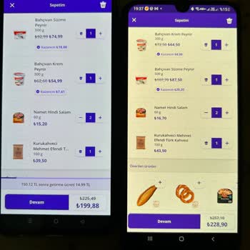 Getir Sabit Olmayan Fiyatlandırma