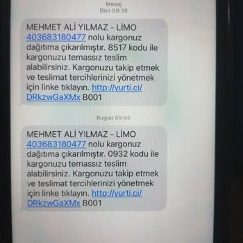 Kayseri Yurtiçi Kargo Vatan Şubesi
