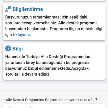 Aile ve Sosyal Hizmetler Bakanlığı Sosyal Hizmet Başvuru