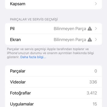 Vodafone Yenilenmiş Telefon Değişen Parçası