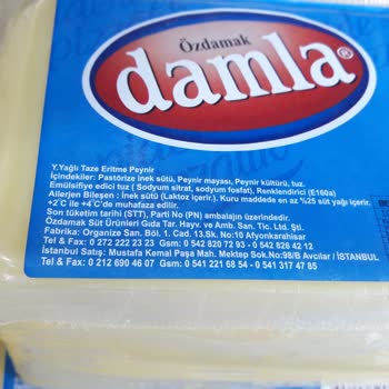 Dip Toptan Dip Markette Kaşar Peyniri, Y. Yağlı Eritme Peyniri Çıktı