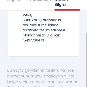 Aras Kargo Kargoyu Teslim Etmiyor
