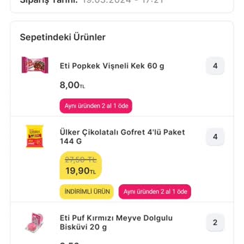 Migros Siparişimin İptali Mağdurum