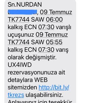 THY- Operasyonel Sebep Bahanesi İle Bilet İptaline Yönlendirmesi