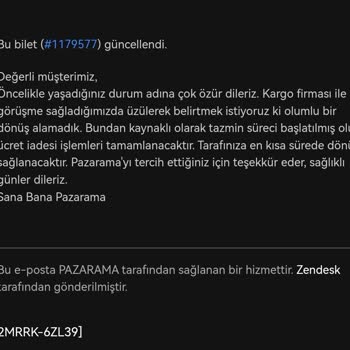 Sürat Kargo Yine Kargomu Ortadan Yok Etti.