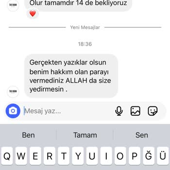 The Room Hair Design Da Yapılan Muamele Ve Müşteri Memnuniyetsizliği