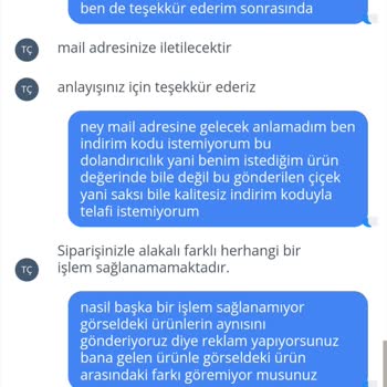 Taze Çiçek (tazecicek.com) Kusurlu Sipariş Gönderimi