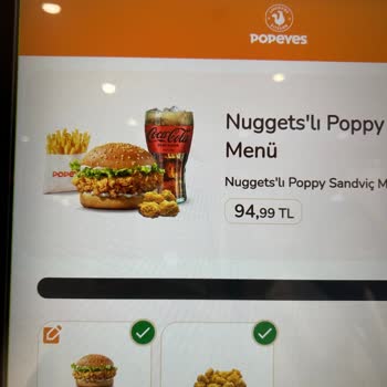 Tıkla Gelsin Popeyes Sipariş Ödendiği Halde Uygulamada Görünmedi