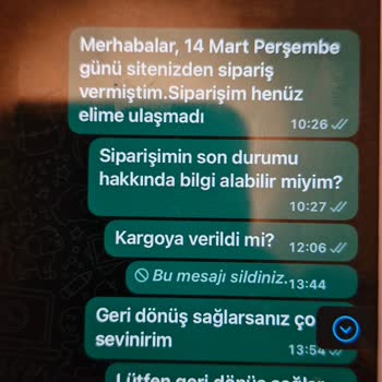 Charmé Butik Charme Ürün Göndermiyor