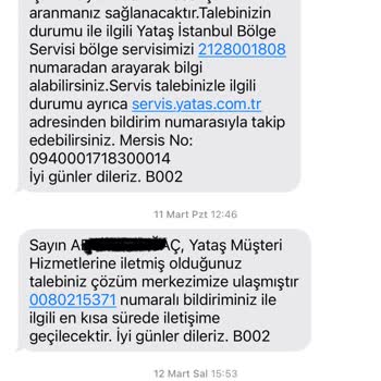 Yataş'tan Beklenmeyen Servis Gecikmesi
