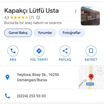 Emin Usta Kapakçı L**** U*** Yalova Yolu Bursa Ustasından Eminden