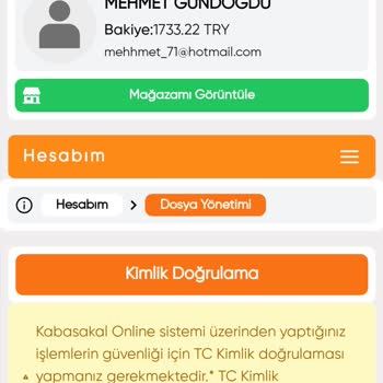 Kabasakalonline Kimlik Doğrulama Hatası Alıyorum Lütfen Yardim Edin