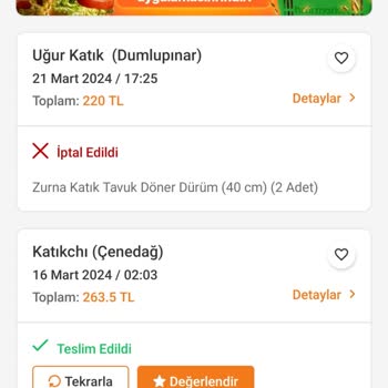 Trendyol Yemek İlgisizliği Ve Ücret İademin Yapılmaması