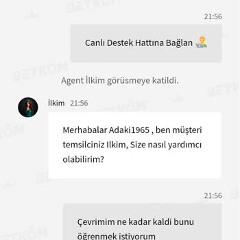 Betkom Çevrimim Tamam Denildiği Halde Yeni Çevrim Söylenmesi