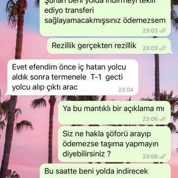 7/24 Transfer (724transfer.com) Gecenin Bir Saati Beni Araçtan İndirmeye Çalıştılar. Korkunç Bir Firma