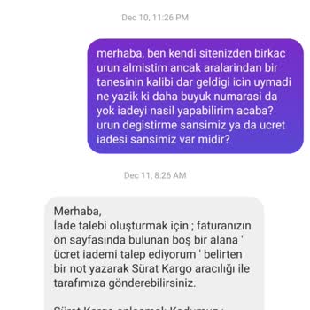 Cz London İsimli Markadan Alamadığım Ücret İadesi