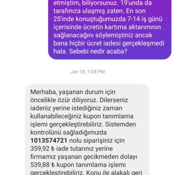 Cz London İsimli Markadan Alamadığım Ücret İadesi