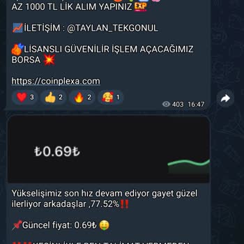 Telegram Yeni Sistem Coin