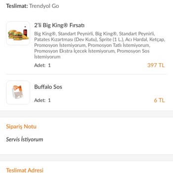Trendyol Ürünüm Teslim Edilmedi