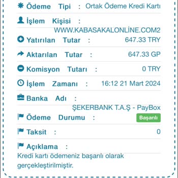 Kabasakalonline.com Hesabımdan Fazla Para Çekildi